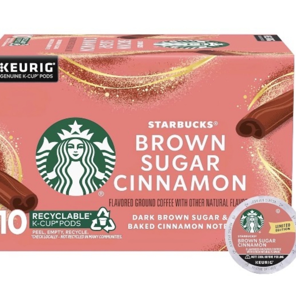 Starbucks Brown Sugar Cinnamon Coffee K-Cup Pods 20 Count